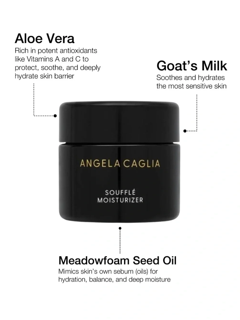 NIB Angela Caglia Soufflé Moisturizer 1.7 fl oz Retail $165 Luxury Skincare